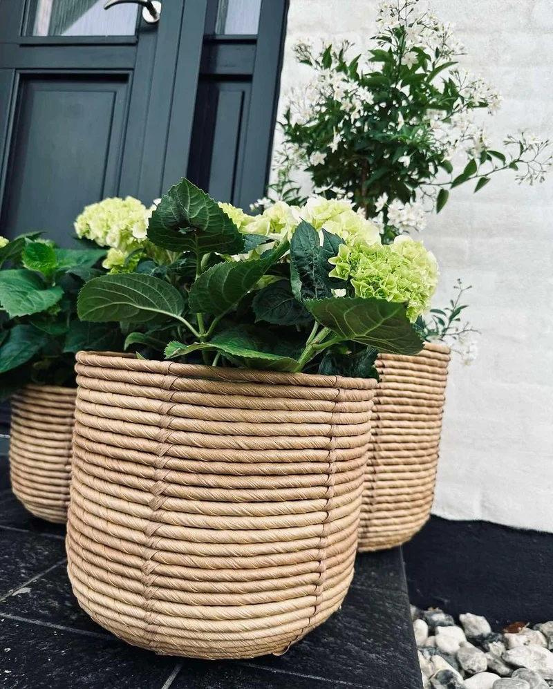 Pflanzkörbe RATTAN BIG - Set mit 3 Größen