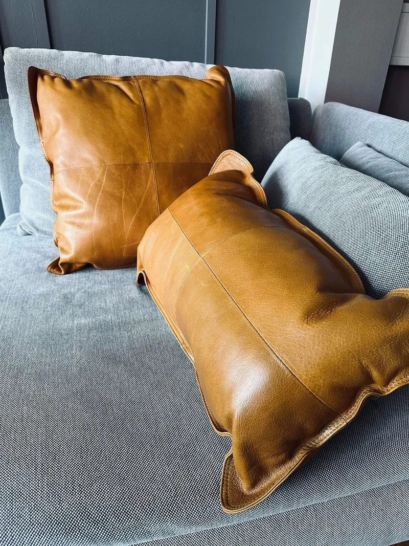 Kissen Cognac 35x60cm - Matt cognac