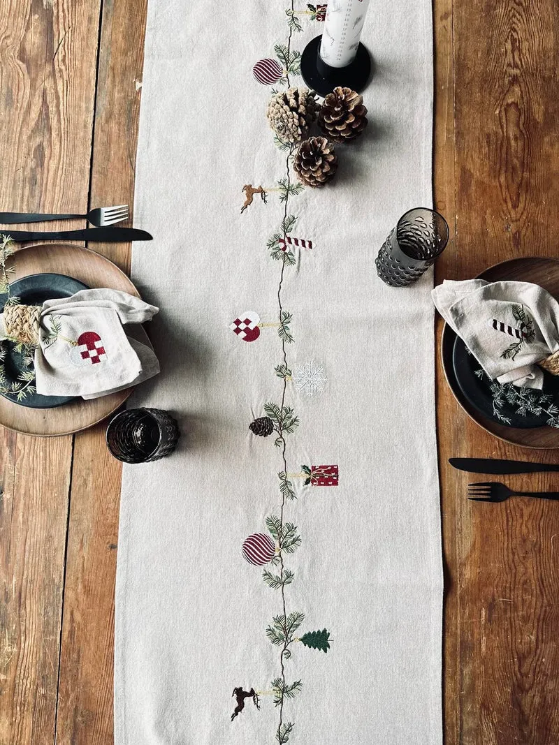 Tischläufer Weihnachten Nostalgie 40x140cm