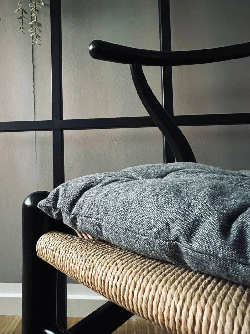 Futon 40×40 Graue Baumwolle