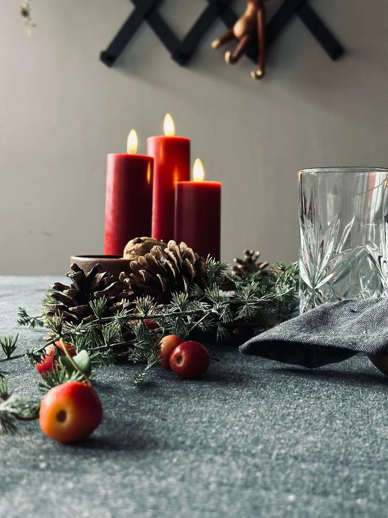 Tischdecke Grau Baumwolle – verschiedene Größen