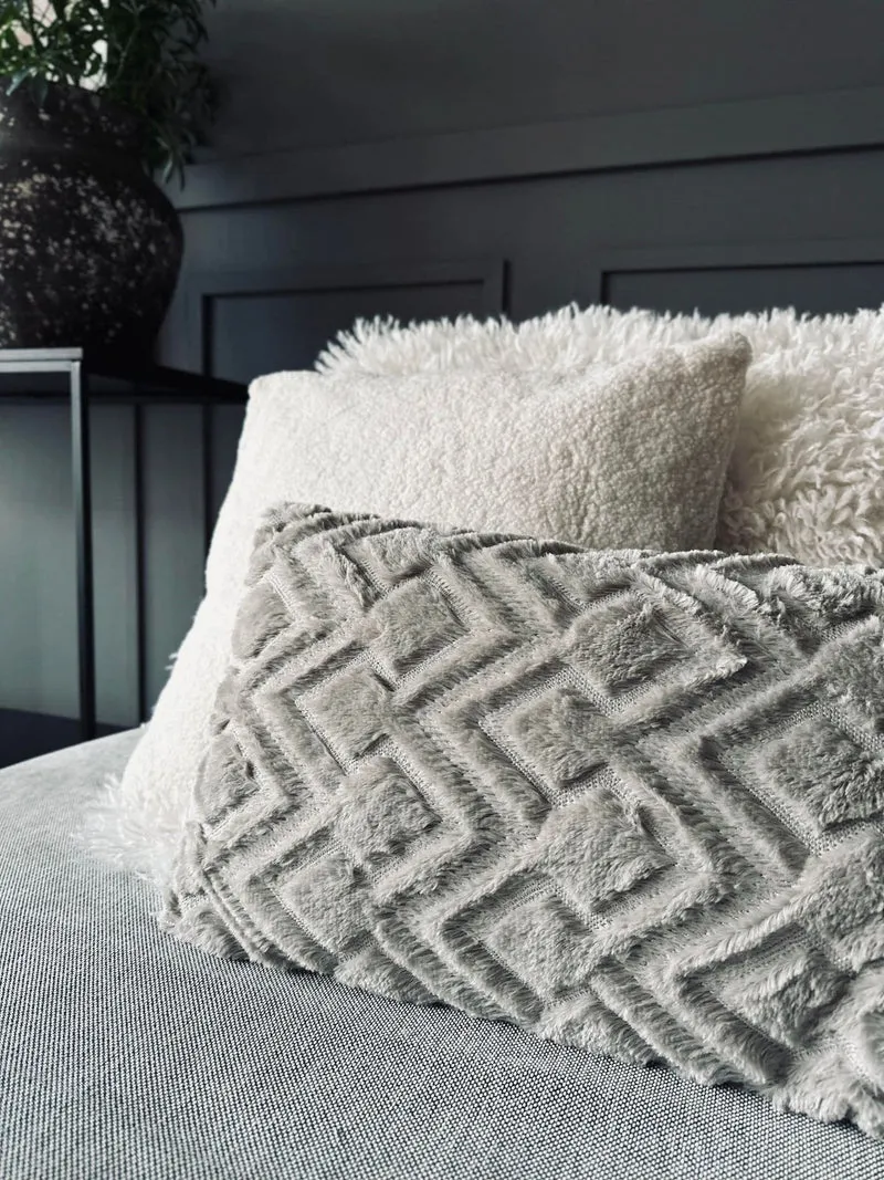 Kissen inkl. Füllung - 30x50cm Beige ZigZag