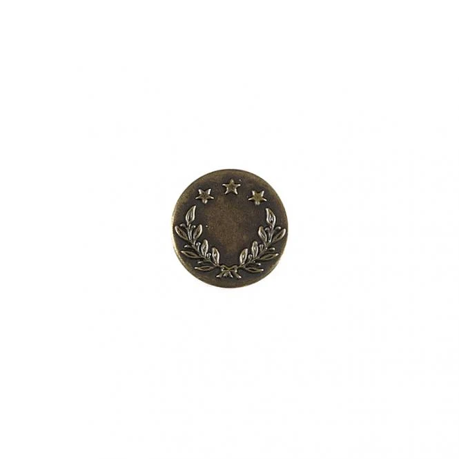 Jeansknopf Metall 17mm altgold