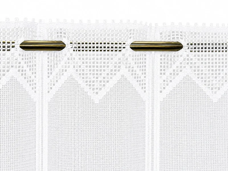 Nach Maß Scheibengardine Jacquard Bistrogardine Landhaus Rose in 3 versch. Höhen