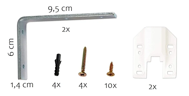 Innenlauf Schienen weiß 1/2/3-läufig und Zubehör