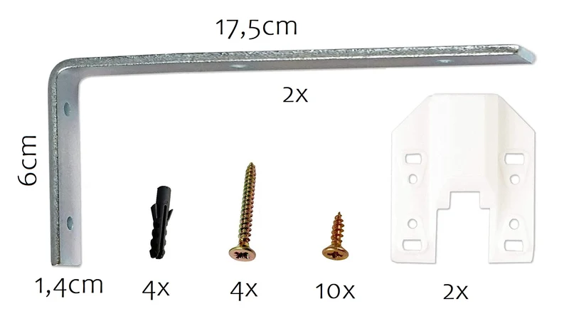 Innenlauf Schienen weiß 1/2/3-läufig und Zubehör