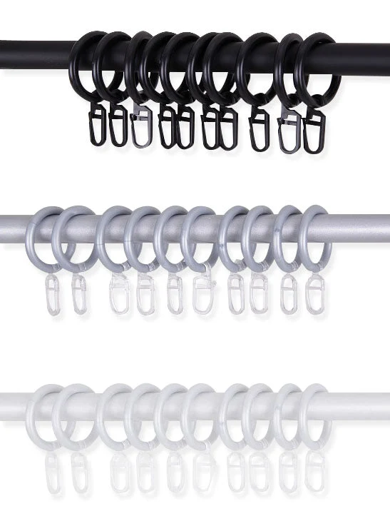 Ringe mit Faltenlegehaken Komplett-Set 28mm