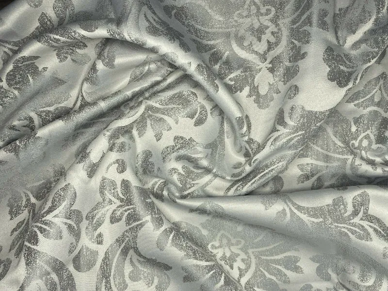 Fertigschal Jasmin silber BxH 140x175/245cm