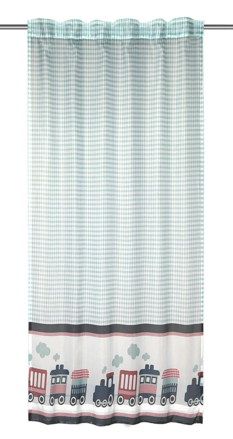Fertigschal Train / Zug BxH 135x175cm blau