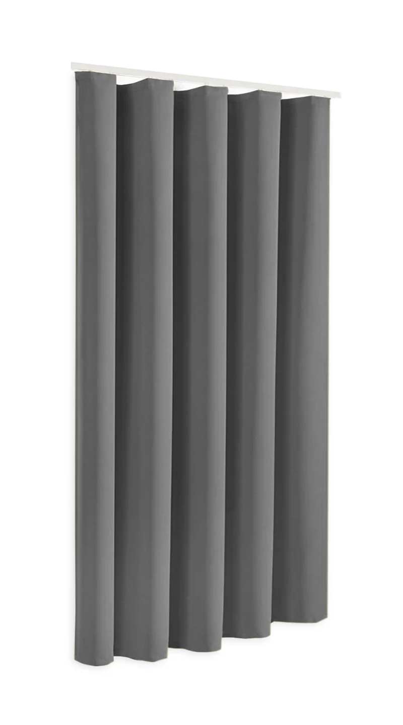 Blackout Thermovorhang "Sopran" Verdunkelungsvorhang grau BxH 140x175/245cm