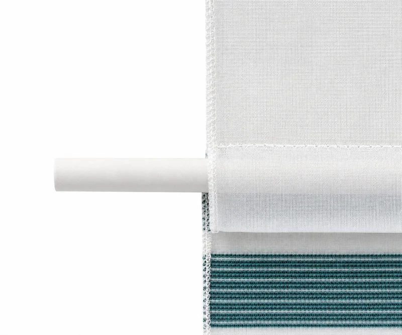 Design Mini Flächenvorhang Set petrol Scheibengardine 4027-04