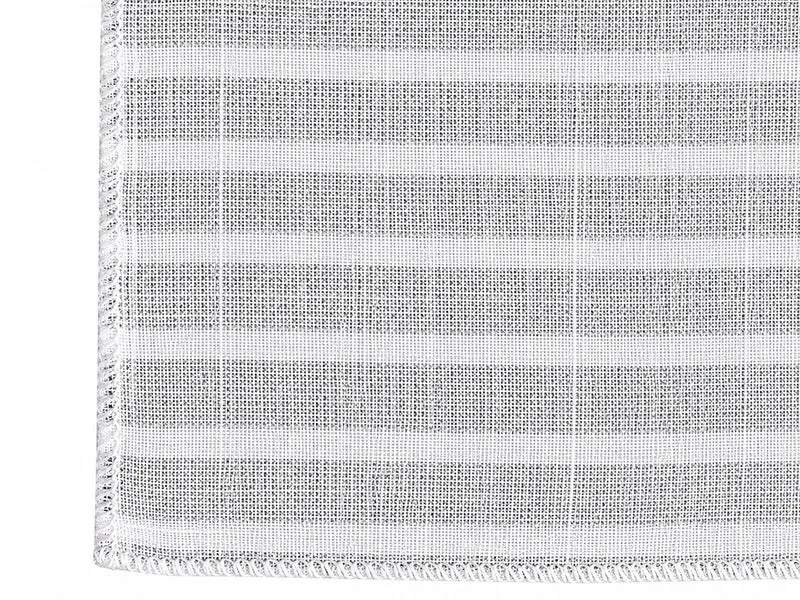 Design Mini Flächenvorhang Set weiß taupe Scheibengardine 4014-09