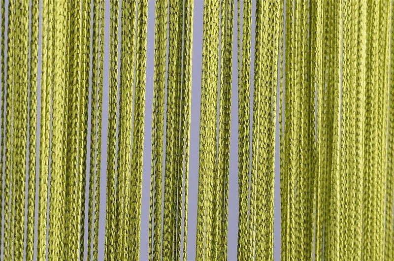 Fadenvorhang mit Tunneldurchzug grün Breite 90/140cm Höhe 250cm