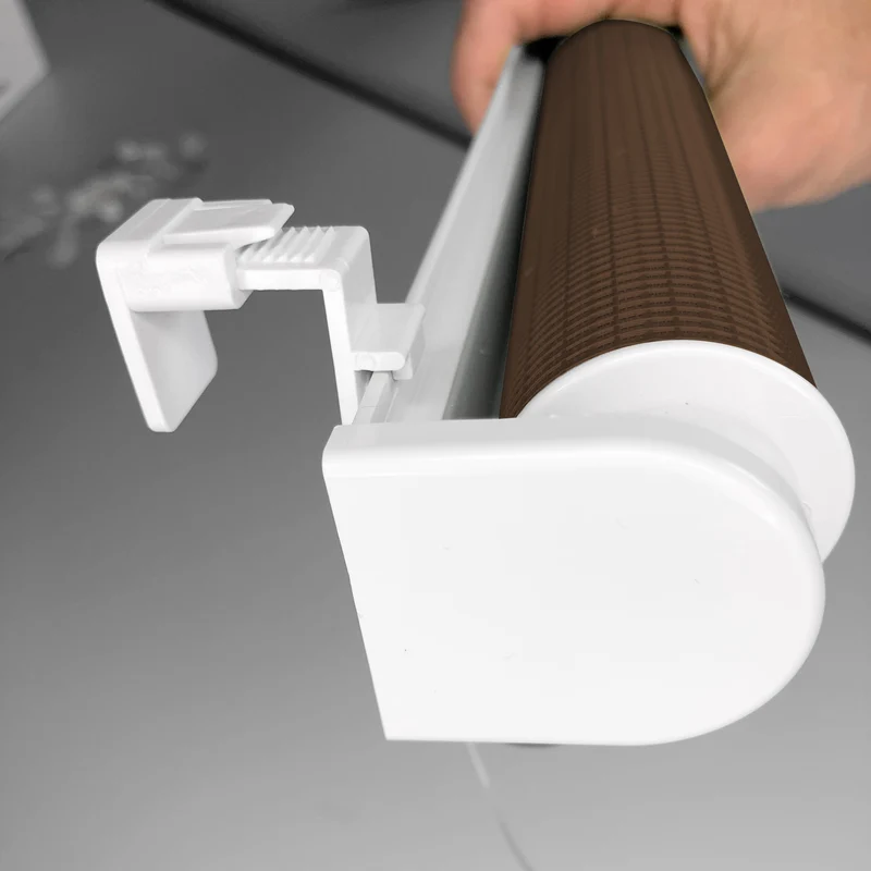 Klemmfix Click Doppelrollo 3 in 1 braun