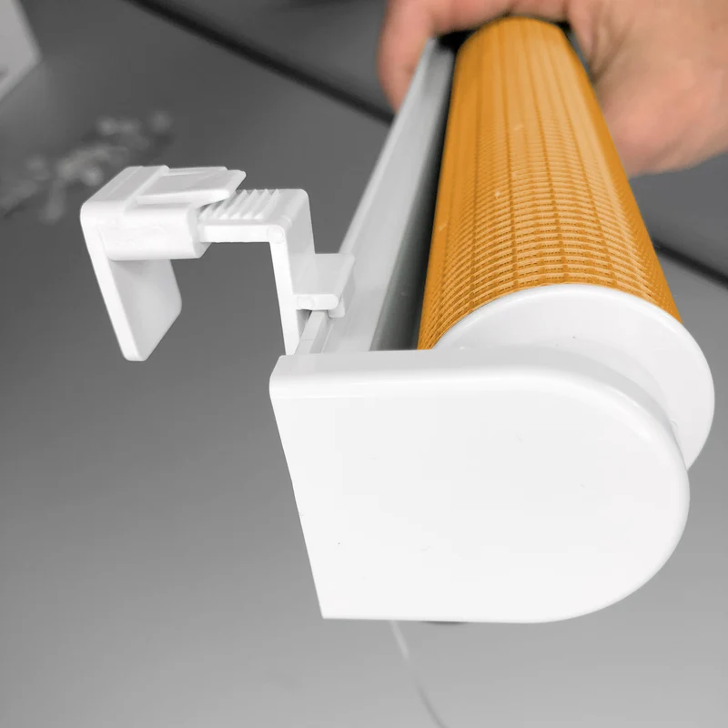 Klemmfix Click 3 in1 Doppelrollo nach Maß orange