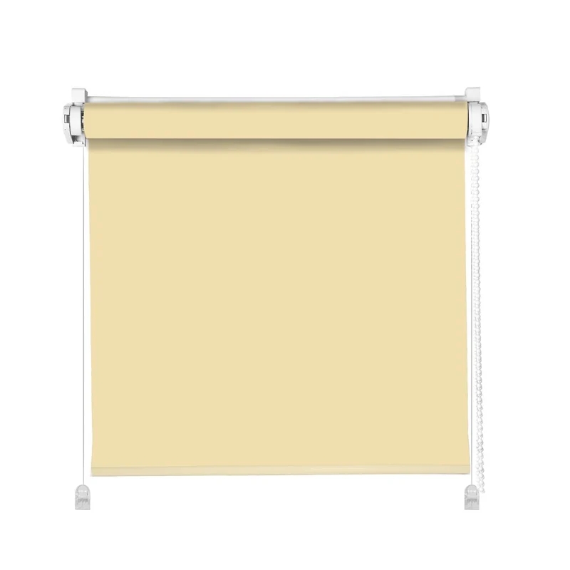 nach Maß Klemmfix Rollo Sichtschutz beige creme mit Pendelsicherung