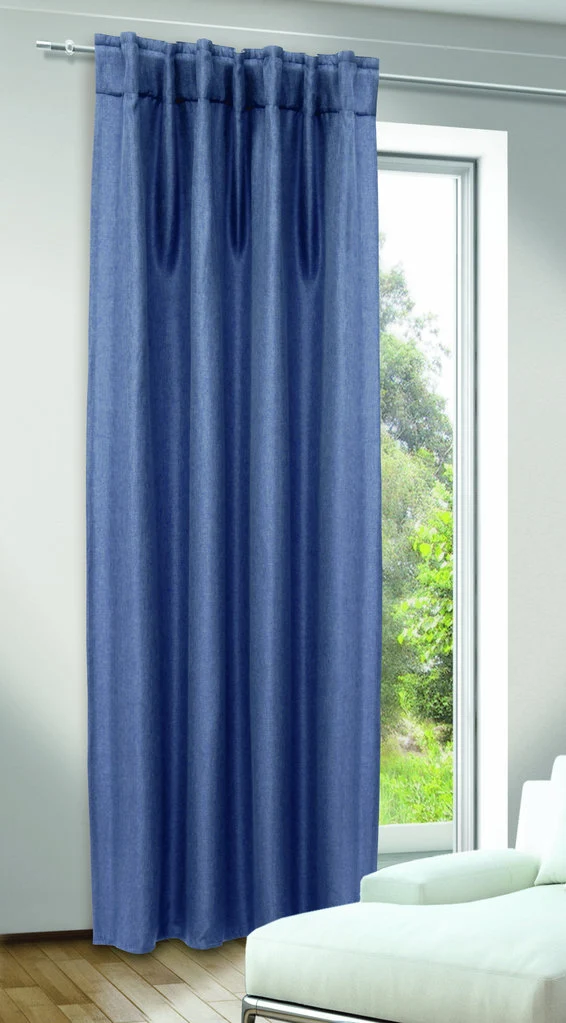 Fertigschal Verdunklungsstoff Jolie jeansblau 135x245cm
