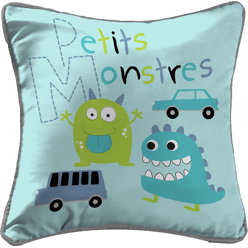 Kissen mit Füllung 40x40cm Kleine Monster