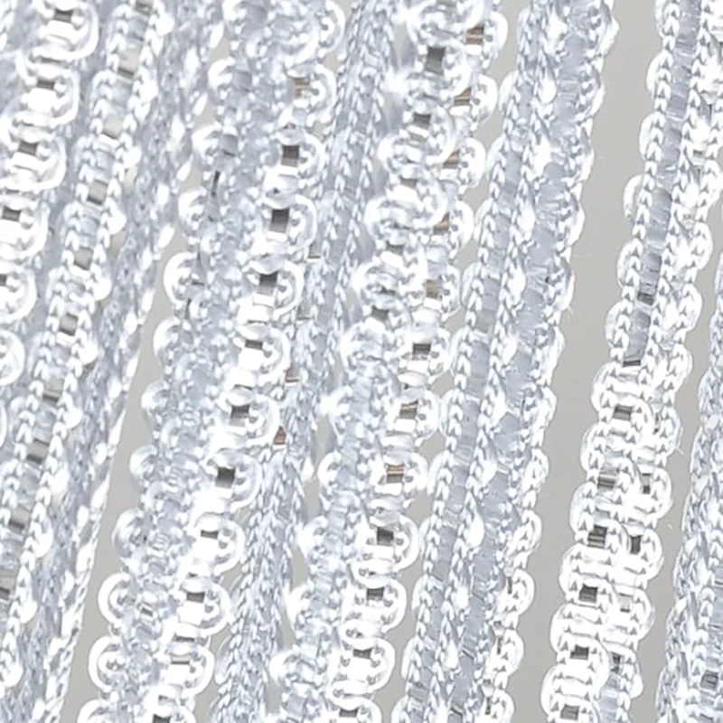 Fadenvorhang weiß mit Lurex versch. Breiten