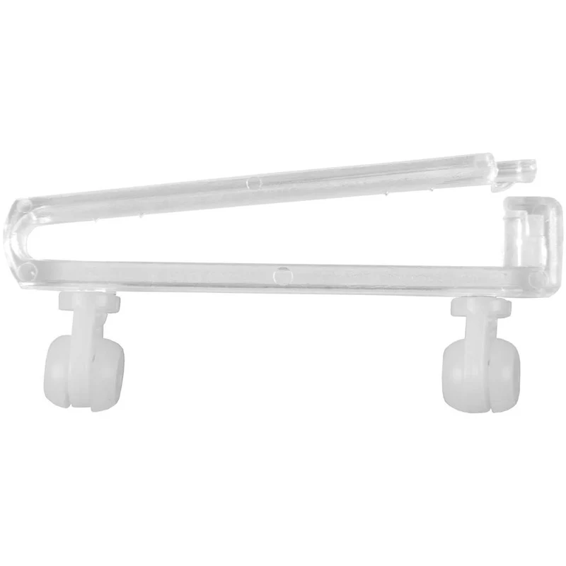 8 tlg Schlaufengleiter transparent aufklappbar mit Rollen