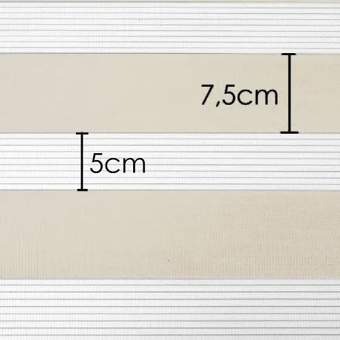 Klemmfix Click 3 in1 Doppelrollo nach Maß vanille
