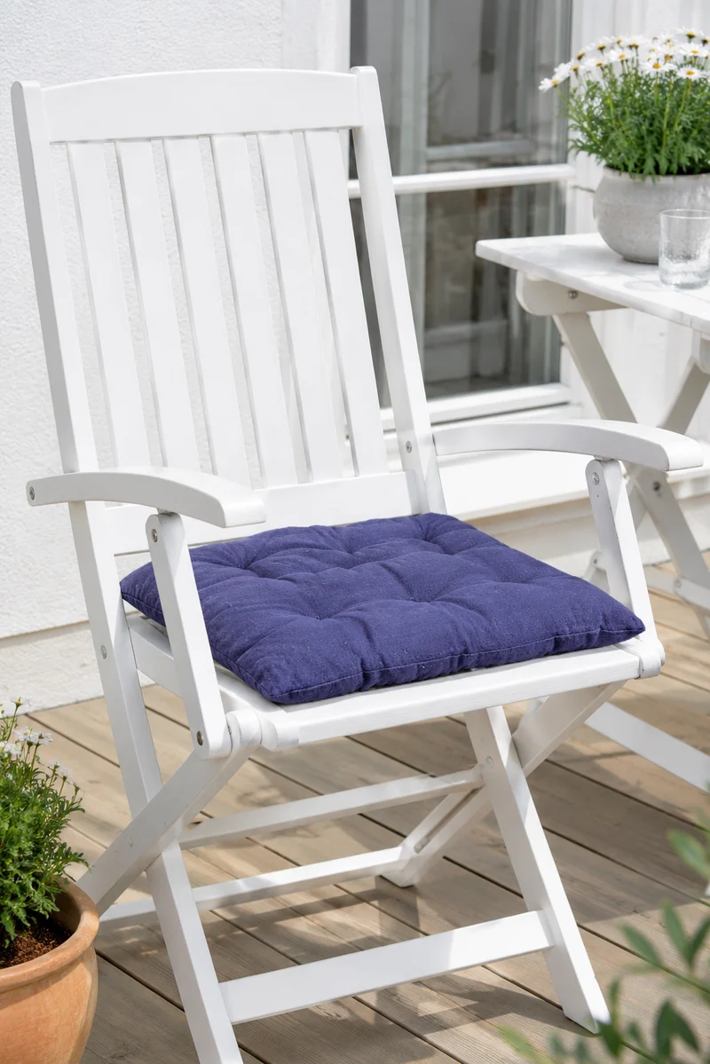 Futon-Kissen Blau – 40×40
