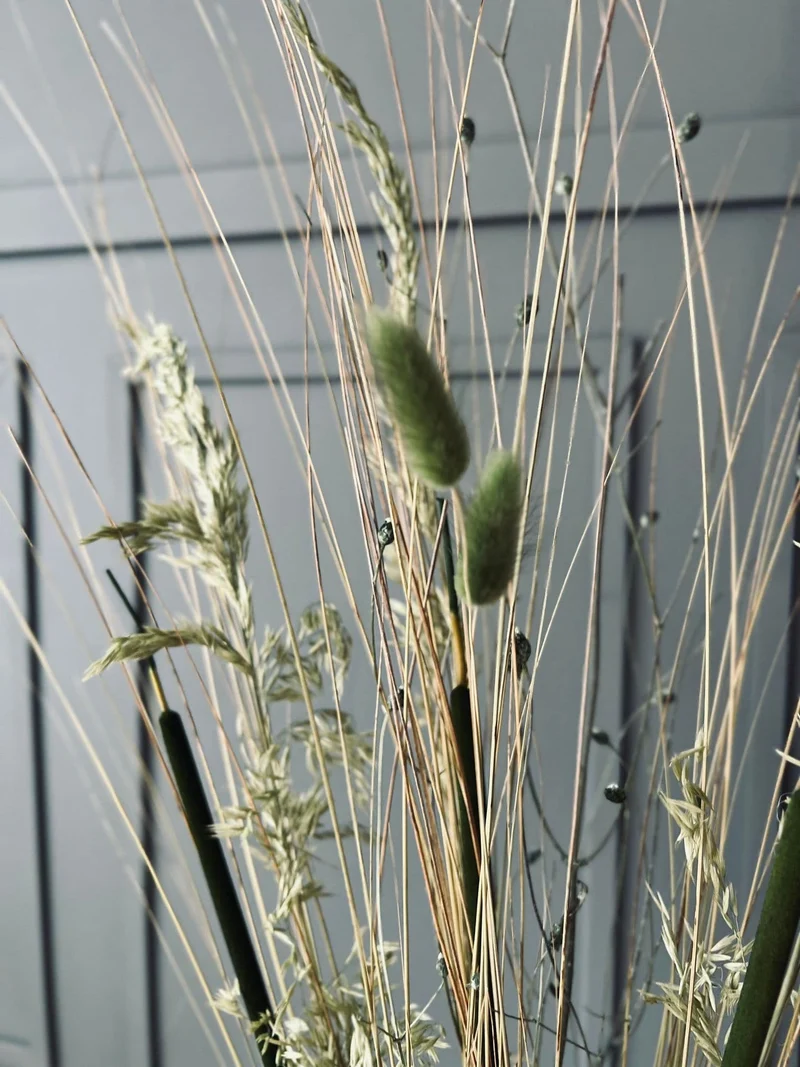 Ewigkeitsstrauß - Grün/Natur / Geeignet für Bodenvase