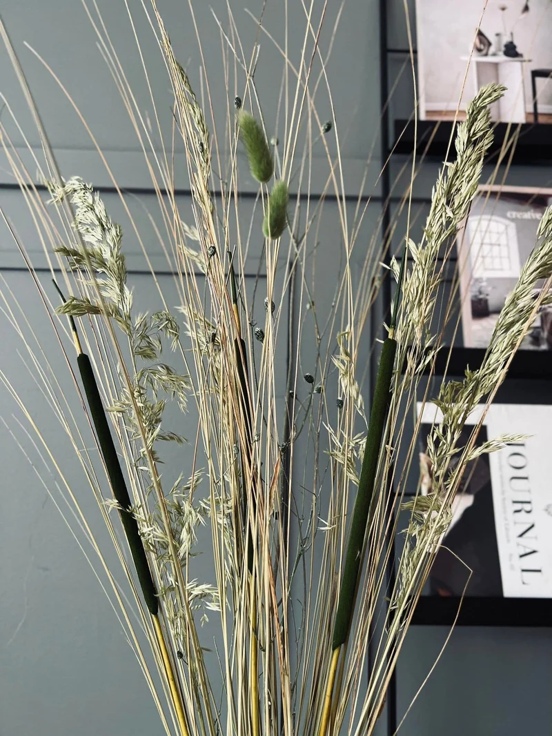 Ewigkeitsstrauß - Grün/Natur / Geeignet für Bodenvase