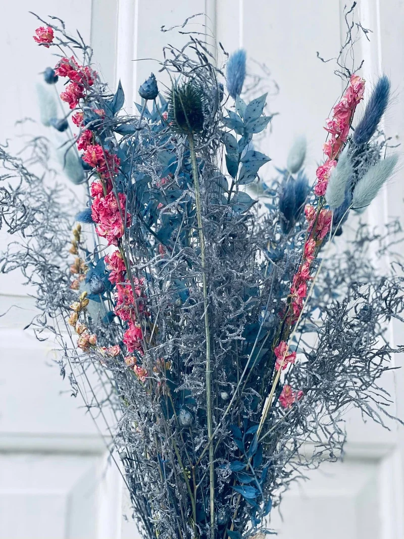 Trockenblumenstrauß - Midnight Blue