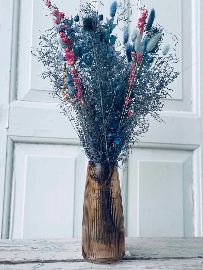 Trockenblumenstrauß - Midnight Blue