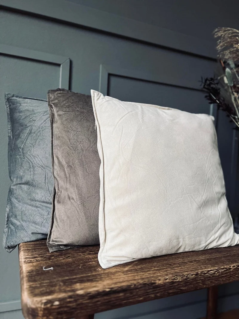 Kissen inkl. Füllung - 45x45 Hellbeige