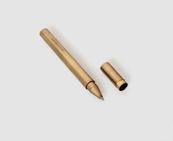 Kugelschreiber mit schwarzer Tinte - Messing