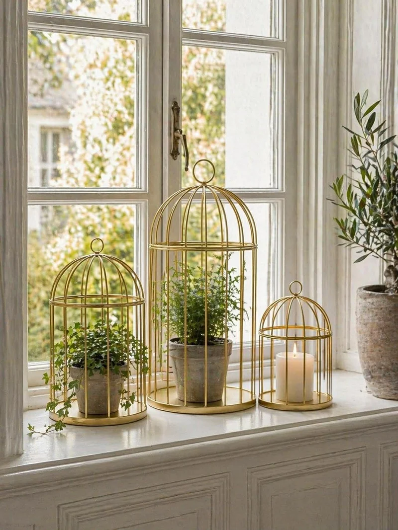 Deko Vogelkäfige - Set mit 3 Stk.