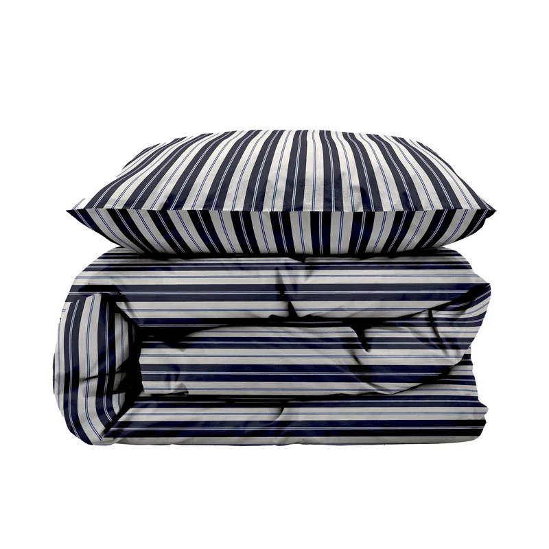 Bettgarnitur, Flow Navyblau, 140x220 - 63x60