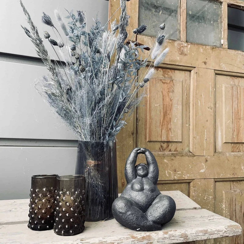 Ewigkeitsstrauß - Grau / Blau SPRING