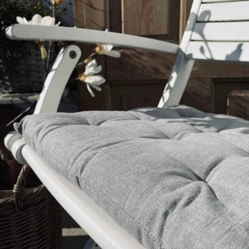 Futon-Gartenkissen – Grau 40×40