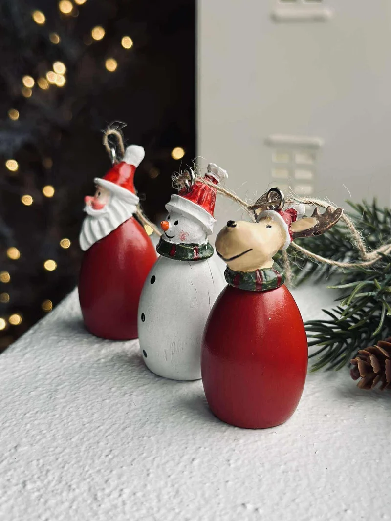 Anhänger Weihnachtsmann - wood