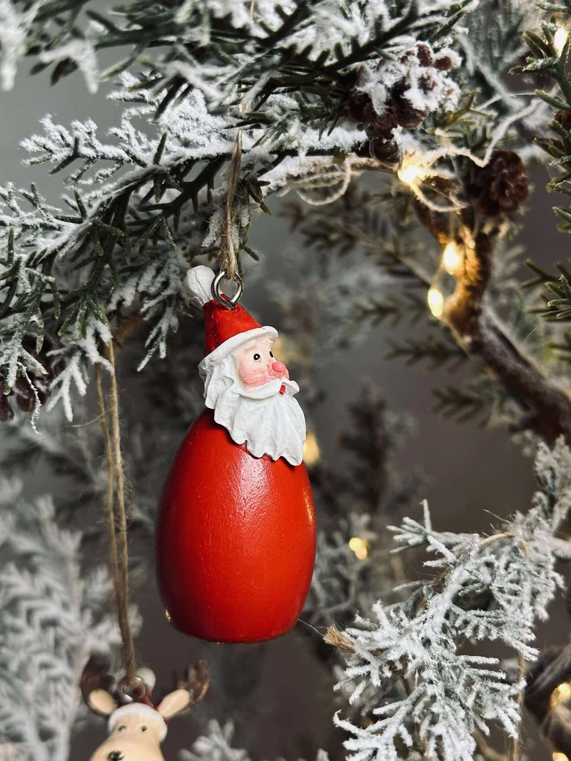 Anhänger Weihnachtsmann - wood