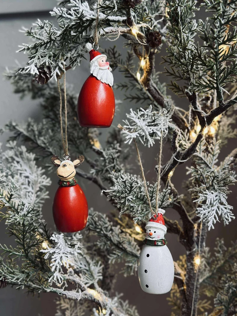 Anhänger Weihnachtsmann - wood