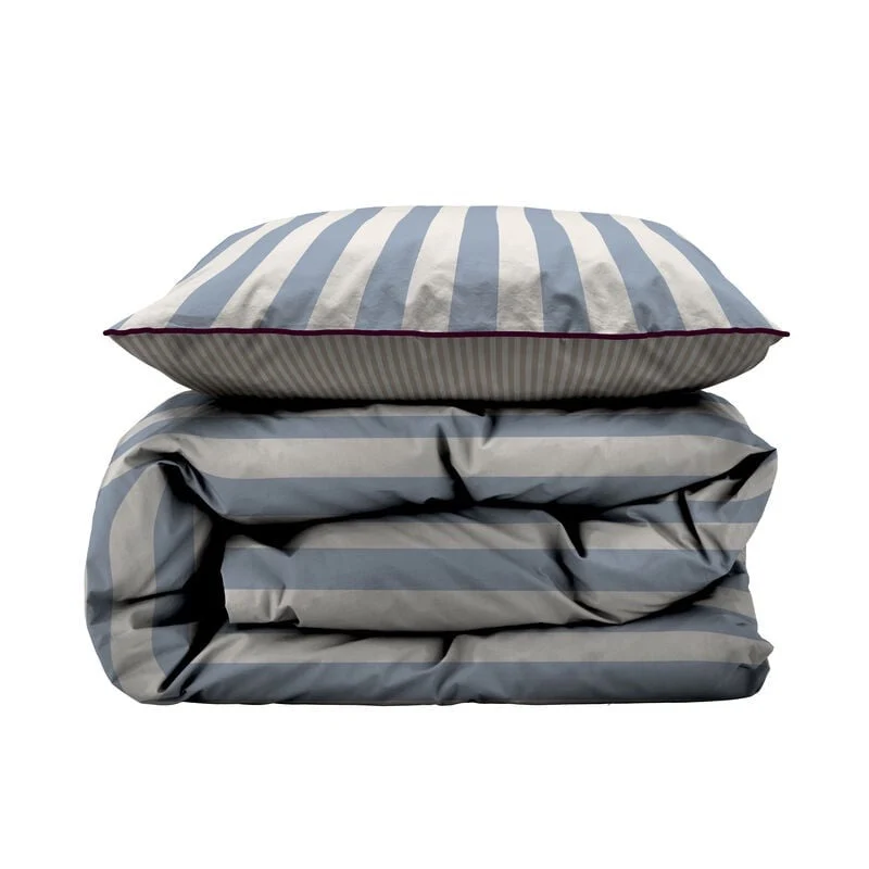 Bettwäsche, 2 Sets - Södahl - 140x220 cm - Parallel Linen Blue