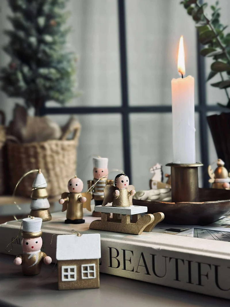 Weihnachtsanhänger wood - 12 Stk.