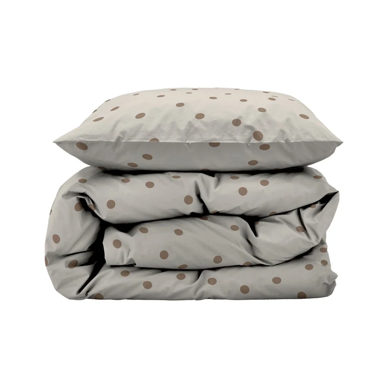 Bettwäsche-Set Solaris warmes Taupe, 140x200 - 63x60