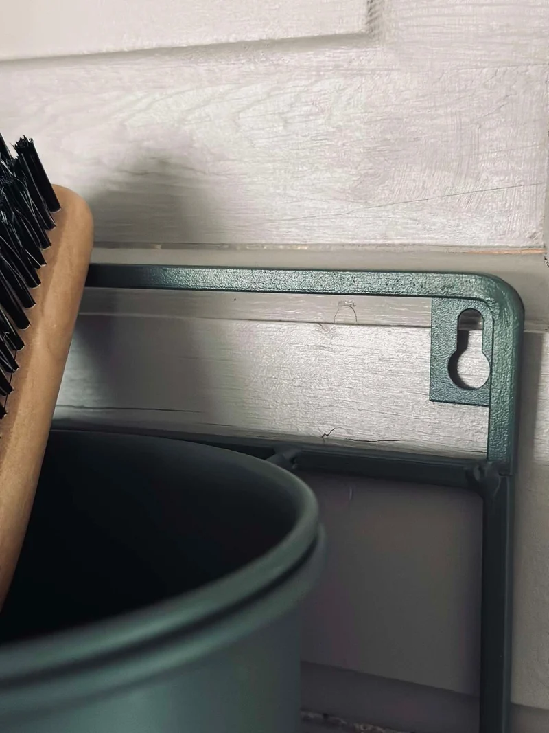 Wandhalter mit 3 Blumentöpfen - grün