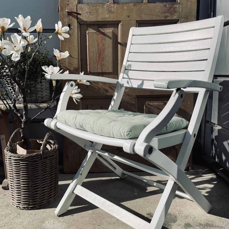 Futon-Sitzkissen – Gedämpftes Grün 40×40