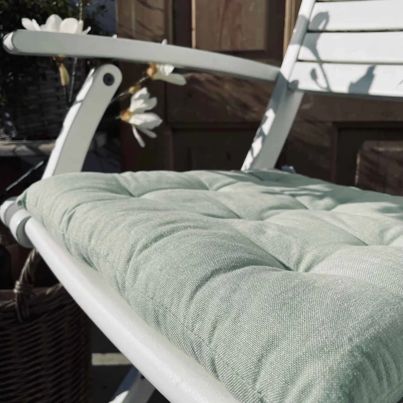 Futon-Sitzkissen – Gedämpftes Grün 40×40