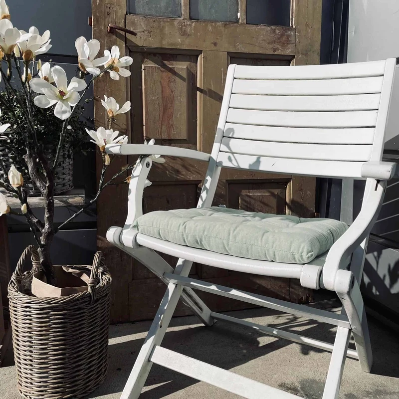 Futon-Sitzkissen – Gedämpftes Grün 40×40