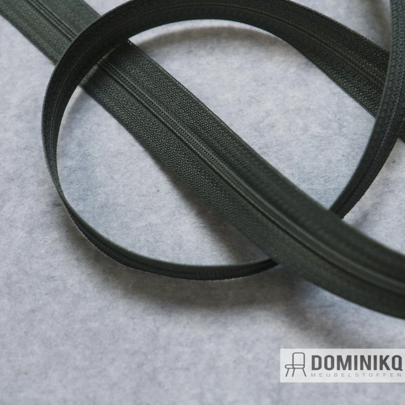 Zipper on roll - Green / Gray - OPTI - A76 - 9492 - 25mm