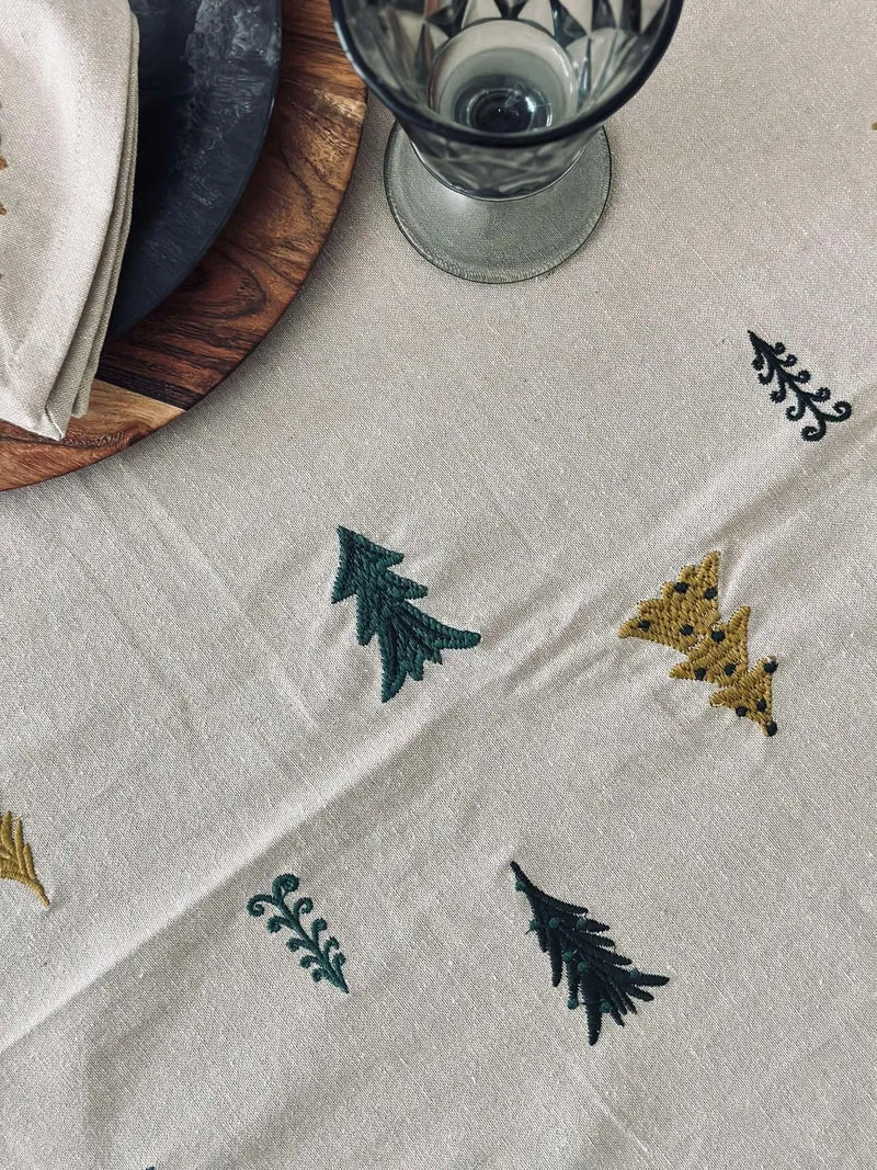 Weihnachtstischdecke Baumwolle - 140x220