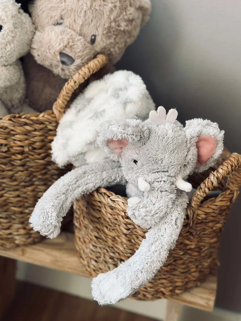 Babydecke mit Kuscheltier - Elefant