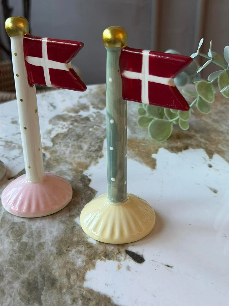 Keramik-Fähnchen – Mix H 14 cm